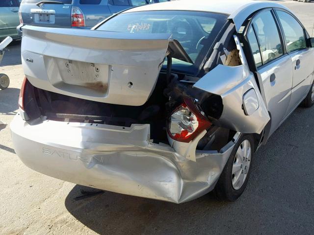 1G8AG52F93Z118685 - 2003 SATURN ION LEVEL SILVER photo 9