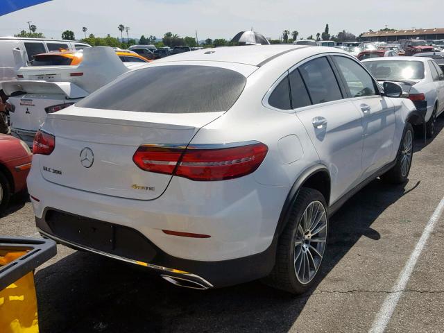 WDC0J4KB0HF291332 - 2017 MERCEDES-BENZ GLC COUPE WHITE photo 4