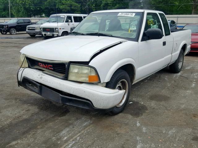 1GTCS195418199262 - 2001 GMC SONOMA WHITE photo 2