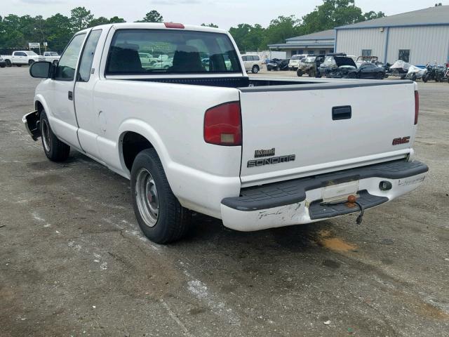 1GTCS195418199262 - 2001 GMC SONOMA WHITE photo 3