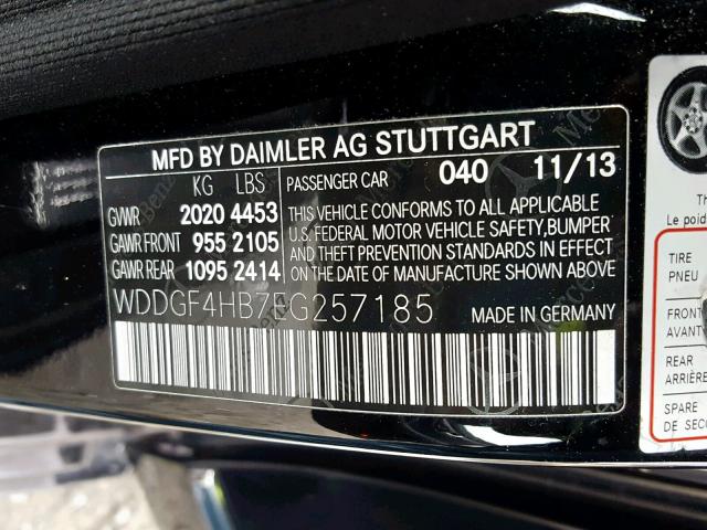 WDDGF4HB7EG257185 - 2014 MERCEDES-BENZ C 250 BLACK photo 10