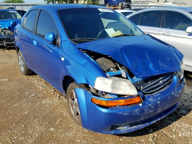 KL1TD56656B657505 - 2006 CHEVROLET AVEO BASE Mavi foto 1