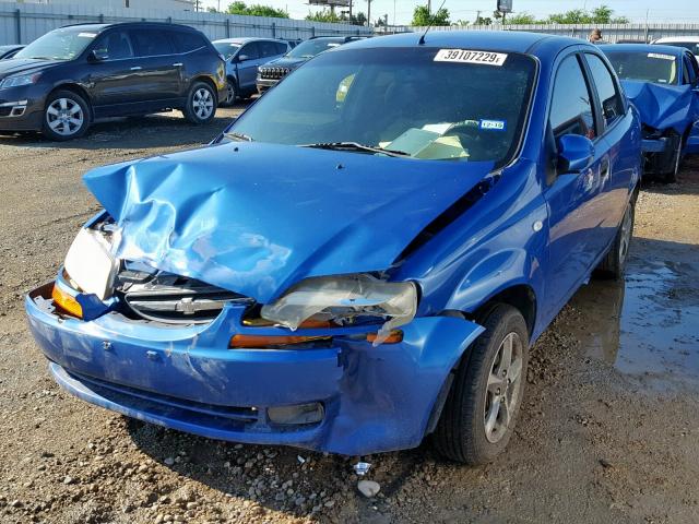 KL1TD56656B657505 - 2006 CHEVROLET AVEO BASE Mavi foto 2