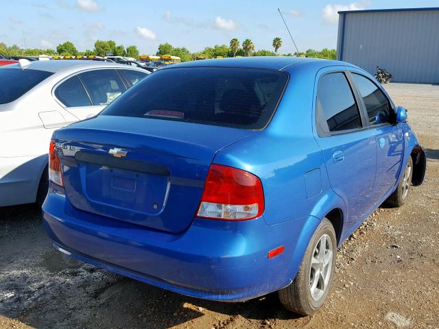 KL1TD56656B657505 - 2006 CHEVROLET AVEO BASE Mavi foto 4
