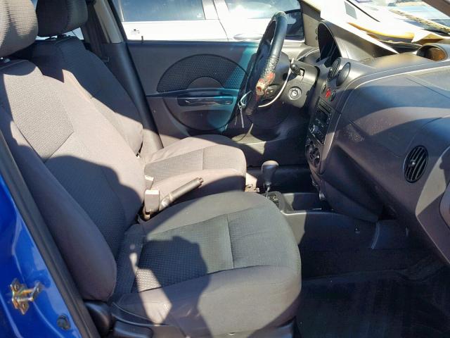 KL1TD56656B657505 - 2006 CHEVROLET AVEO BASE Mavi foto 5