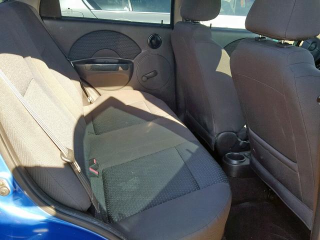 KL1TD56656B657505 - 2006 CHEVROLET AVEO BASE Mavi foto 6