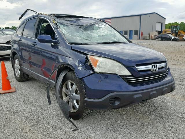 5J6RE48778L029646 - 2008 HONDA CR-V EXL BLUE photo 1