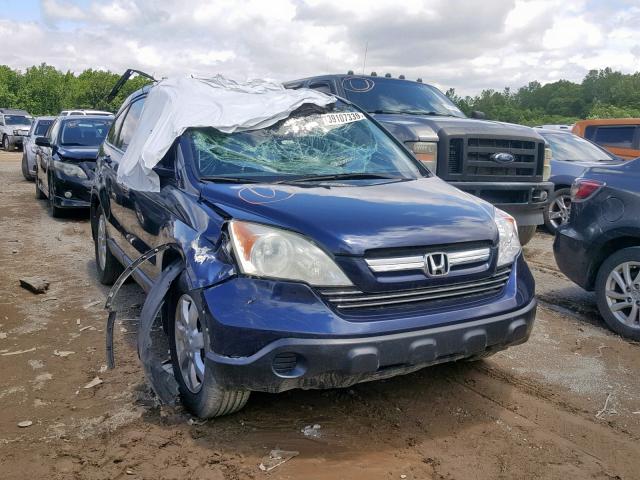 5J6RE48778L029646 - 2008 HONDA CR-V EXL BLUE photo 9