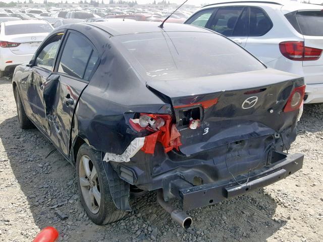 JM1BK12F361421675 - 2006 MAZDA 3 I BLACK photo 3