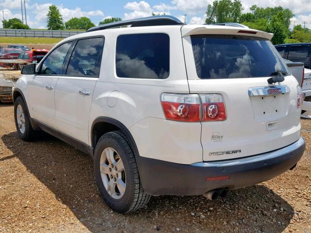 1GKER13D79J165572 - 2009 GMC ACADIA SLE WHITE photo 3