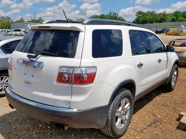 1GKER13D79J165572 - 2009 GMC ACADIA SLE WHITE photo 4