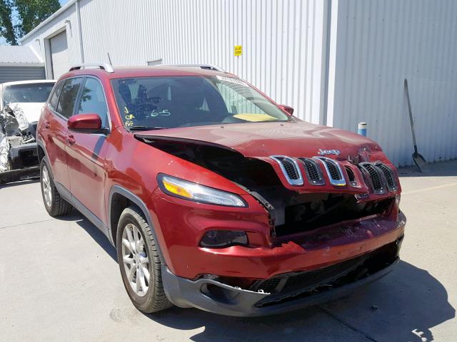 1C4PJLCB9FW741845 - 2015 JEEP CHEROKEE L RED photo 1