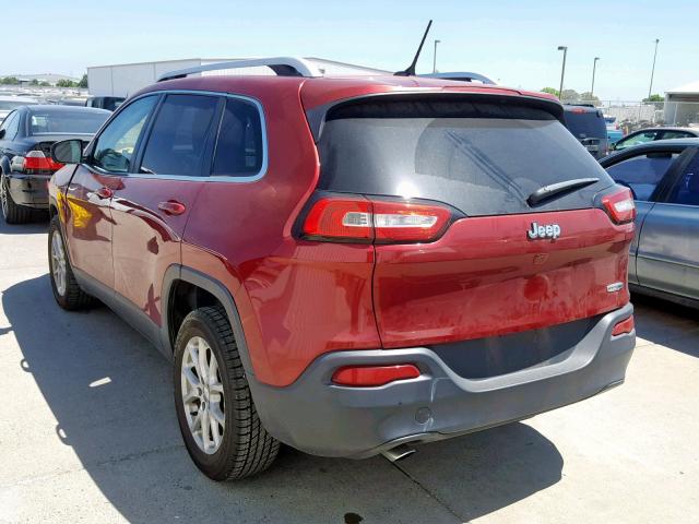 1C4PJLCB9FW741845 - 2015 JEEP CHEROKEE L RED photo 3