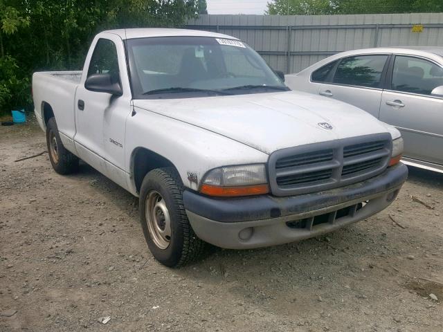 1B7FL26X5YS604225 - 2000 DODGE DAKOTA WHITE photo 1