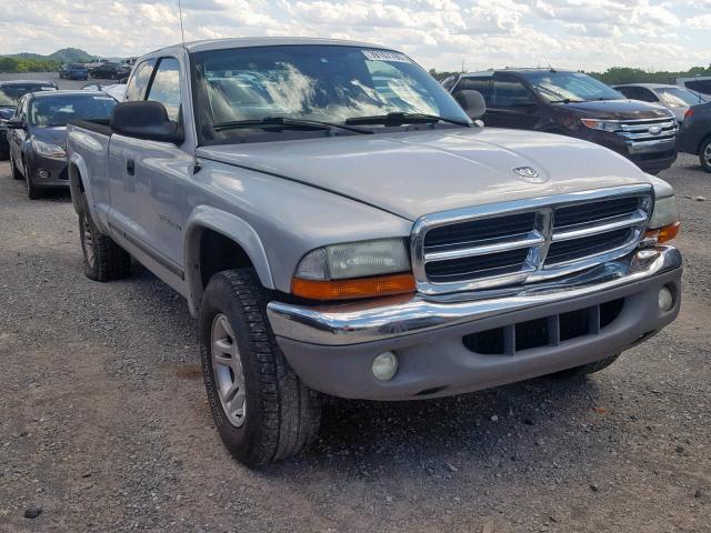 1B7GG42N72S675443 - 2002 DODGE DAKOTA SLT SILVER photo 1