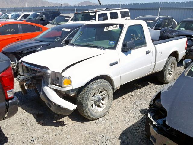 1FTYR10D47PA93592 - 2007 FORD RANGER WHITE photo 2