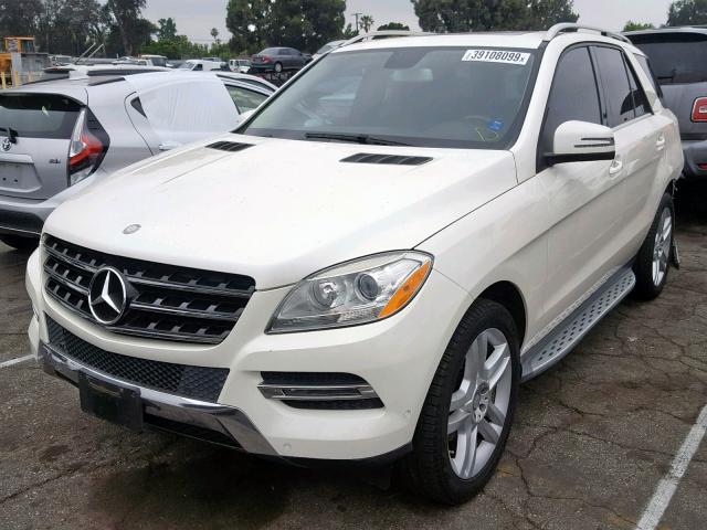 4JGDA5JB9DA105983 - 2013 MERCEDES-BENZ ML 350 WHITE photo 2