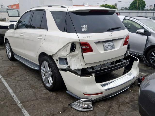 4JGDA5JB9DA105983 - 2013 MERCEDES-BENZ ML 350 WHITE photo 3