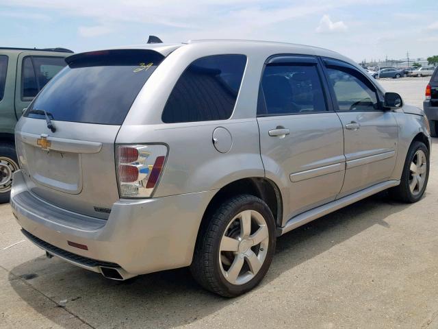 2CNDL537186019587 - 2008 CHEVROLET EQUINOX SP SILVER photo 4