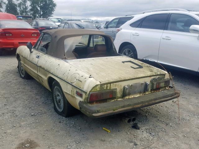 AR115410006975 - 1975 ALFA ROMEO SPIDER YELLOW photo 3