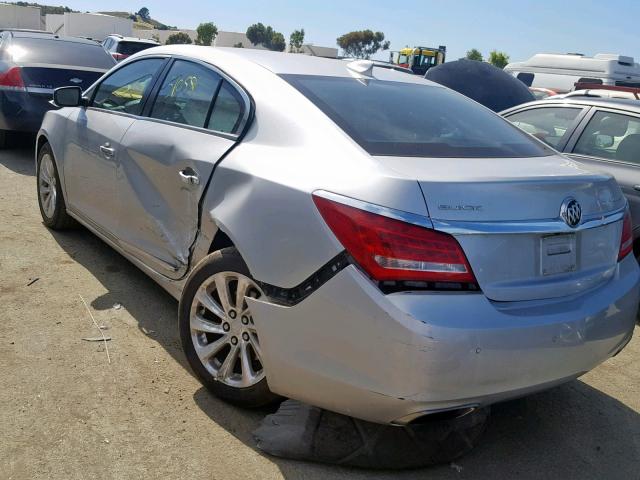 1G4GB5G39FF287717 - 2015 BUICK LACROSSE SILVER photo 3