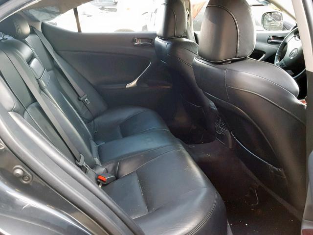 JTHBK262185080848 - 2008 LEXUS IS 250 GRAY photo 6