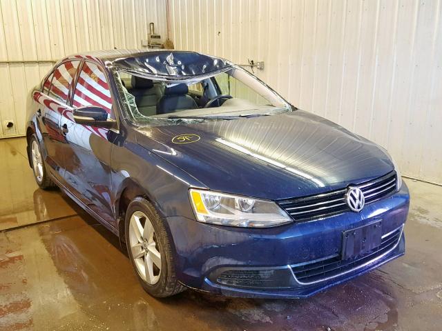 3VWLL7AJ1DM291855 - 2013 VOLKSWAGEN JETTA TDI BLUE photo 1