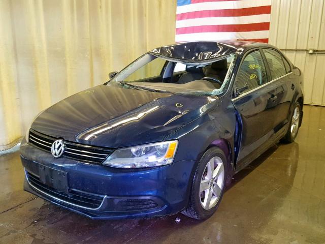 3VWLL7AJ1DM291855 - 2013 VOLKSWAGEN JETTA TDI BLUE photo 2