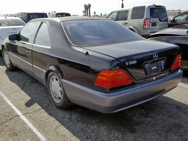 WDBGA70E0SA214756 - 1995 MERCEDES-BENZ S 500 BLACK photo 3