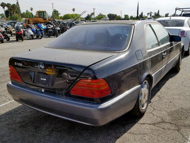 WDBGA70E0SA214756 - 1995 MERCEDES-BENZ S 500 BLACK photo 4