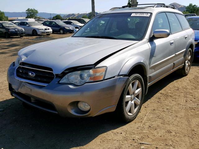 4S4BP62C477343681 - 2007 SUBARU OUTBACK OU SILVER photo 2