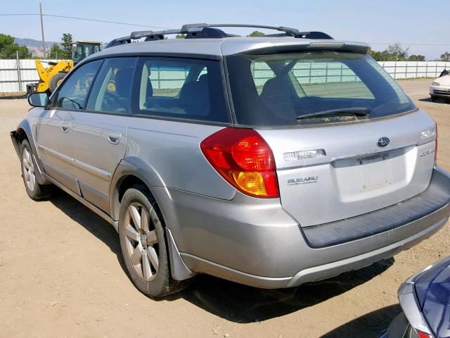 4S4BP62C477343681 - 2007 SUBARU OUTBACK OU SILVER photo 3