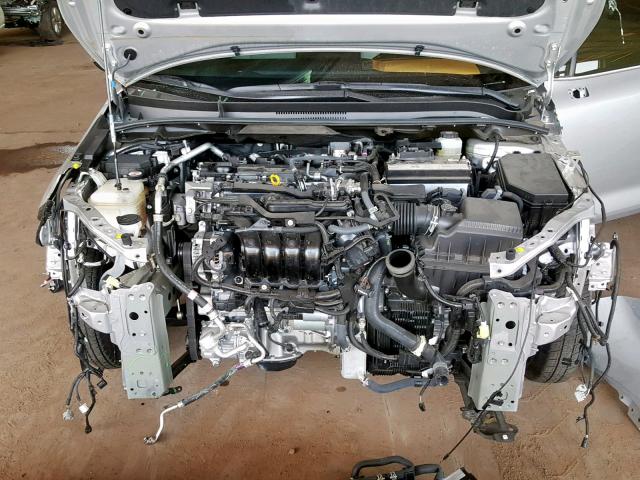 JTNK4RBE2K3009967 - 2019 TOYOTA COROLLA SE SILVER photo 7