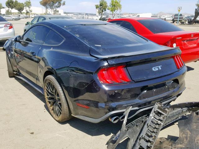 1FA6P8CF4J5185328 - 2018 FORD MUSTANG GT BLACK photo 3