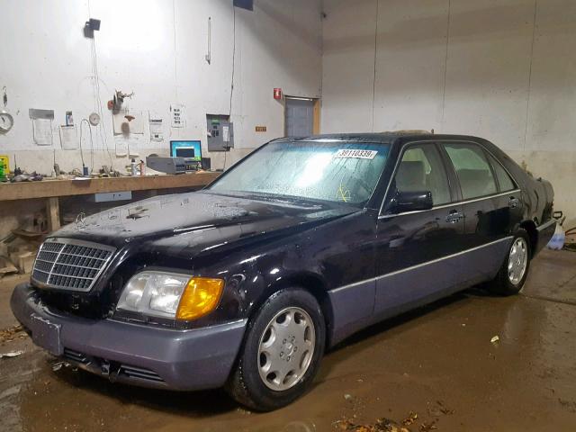 WDBGA51E4RA148368 - 1994 MERCEDES-BENZ S 500 BLACK photo 2