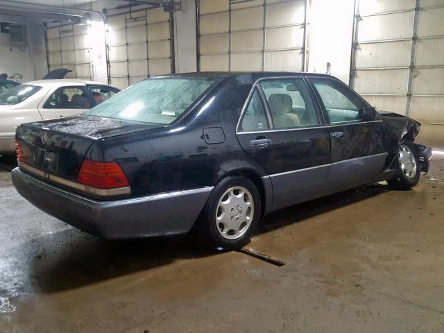 WDBGA51E4RA148368 - 1994 MERCEDES-BENZ S 500 BLACK photo 4