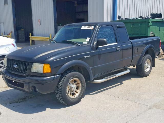 1FTYR44V63PB01223 - 2003 FORD RANGER SUP BLACK photo 2