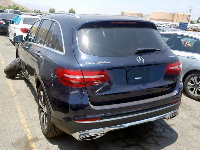 WDC0G5EB8KF573385 - 2019 MERCEDES-BENZ GLC 350E BLUE photo 3