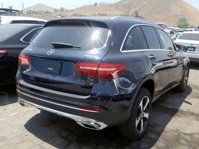 WDC0G5EB8KF573385 - 2019 MERCEDES-BENZ GLC 350E BLUE photo 4