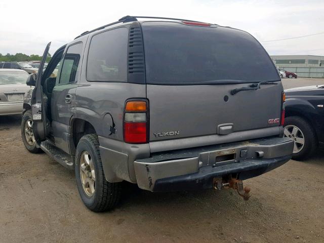 1GKEK63U25J198572 - 2005 GMC YUKON DENA GRAY photo 3