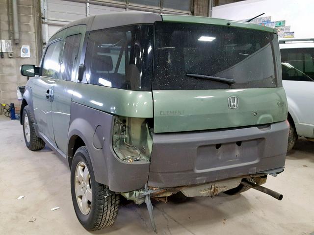 5J6YH18513L007490 - 2003 HONDA ELEMENT EX GREEN photo 3