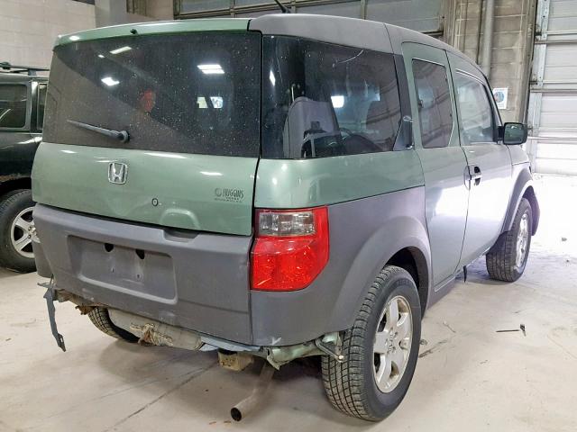 5J6YH18513L007490 - 2003 HONDA ELEMENT EX GREEN photo 4