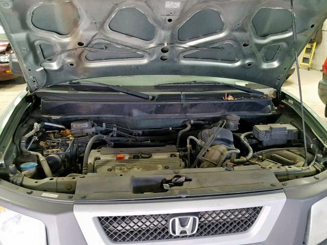 5J6YH18513L007490 - 2003 HONDA ELEMENT EX GREEN photo 7