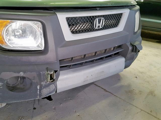 5J6YH18513L007490 - 2003 HONDA ELEMENT EX GREEN photo 9