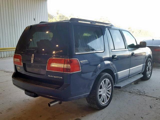 5LMFU27577LJ08189 - 2007 LINCOLN NAVIGATOR BLUE photo 4