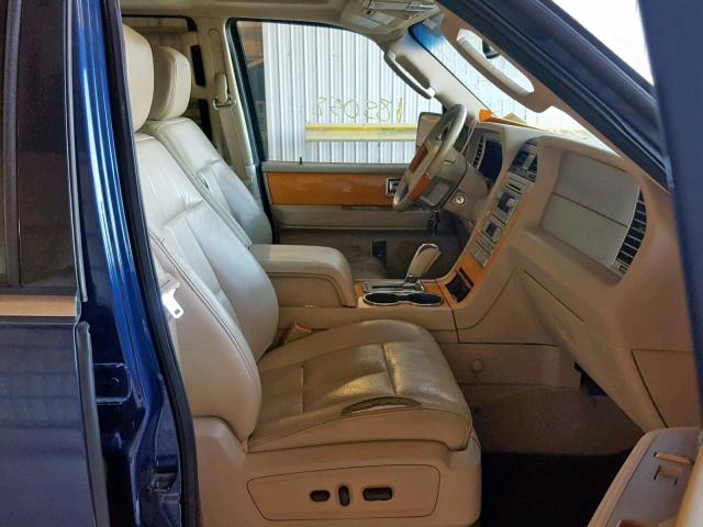 5LMFU27577LJ08189 - 2007 LINCOLN NAVIGATOR BLUE photo 5