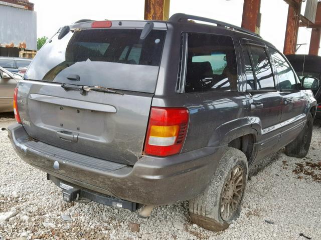 1J4GX58S54C112725 - 2004 JEEP GRAND CHER GRAY photo 4