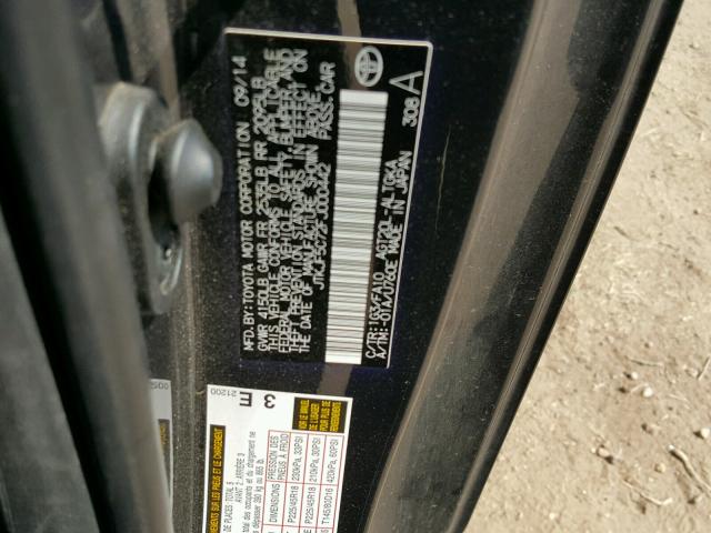 JTKJF5C72FJ000442 - 2015 TOYOTA SCION TC შავი ფოტო 10