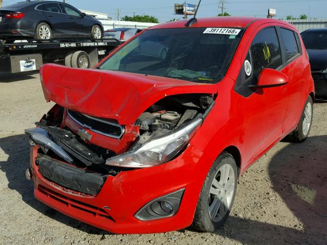 KL8CB6S9XFC804814 - 2015 CHEVROLET SPARK LS RED photo 2