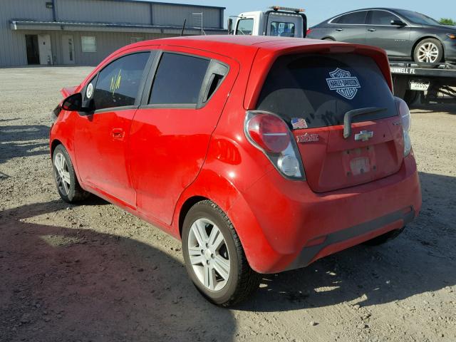 KL8CB6S9XFC804814 - 2015 CHEVROLET SPARK LS RED photo 3